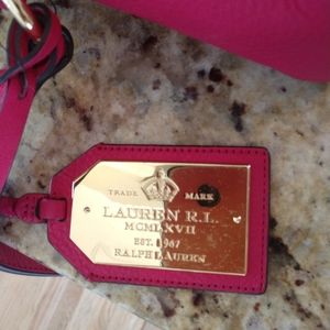 Ralph Lauren hot pink handbag